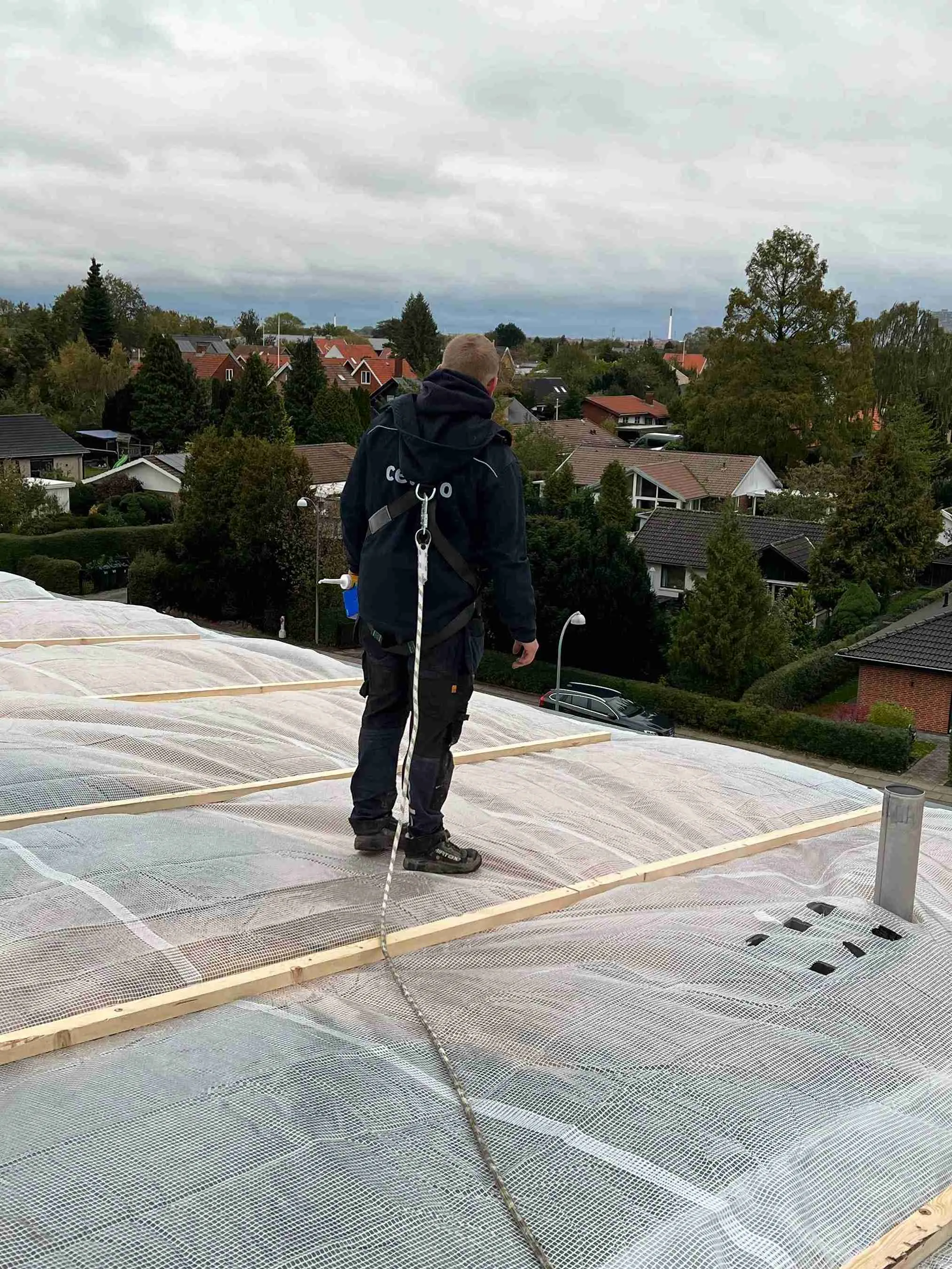 Afdækning efter storm Hvidovre - Billede 1